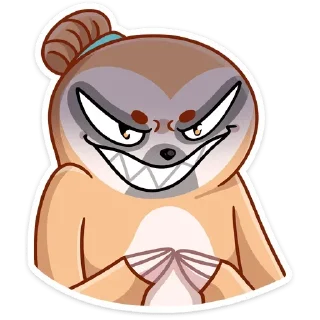 Стикер Ленивец Тим (@TgSticker) - 11