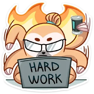 Стикер Ленивец Тим (@TgSticker) - 2