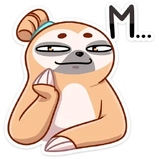 Стикер Ленивец Тим (@TgSticker) - 9