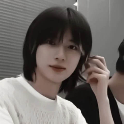 person person human face bangs