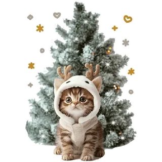 Sticker Зимние котики @Nyasticks - 3