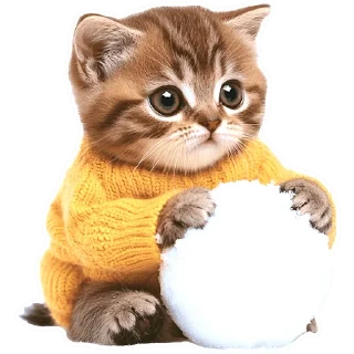 Sticker Зимние котики @Nyasticks - 8