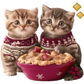 Sticker Зимние котики @Nyasticks - 2