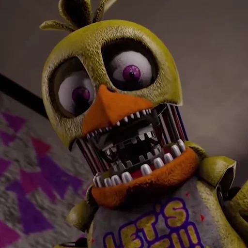 Sticker Unwithered/Withered Chica by @fnafwillie - 0