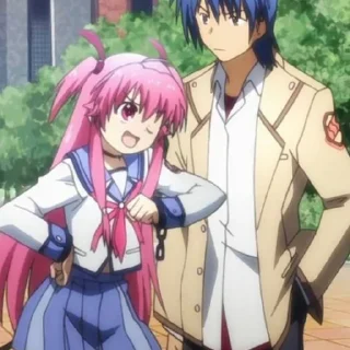 Стикер yui / angel beats - 0